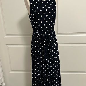 Dark navy,polka dot dress
